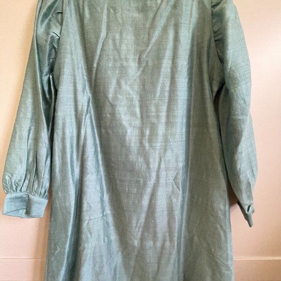 MIRTH Caftans teal colored mini-dress size small. BRAND NEW! - Picture 3 of 8